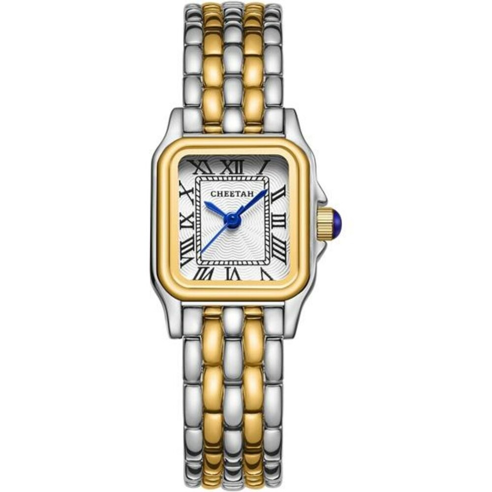 Gold Vintage Bracelet Watch for Women Small Roman Dial Quartz Waterproof
